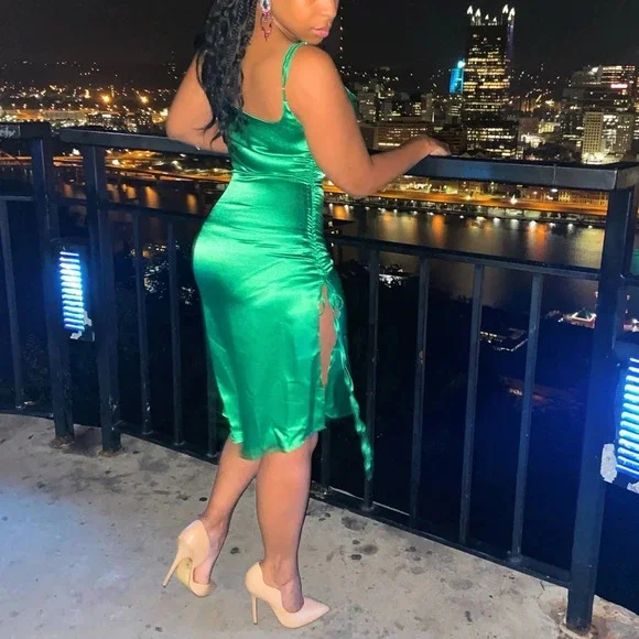 Arabian night green dress - Picture 6 of 10